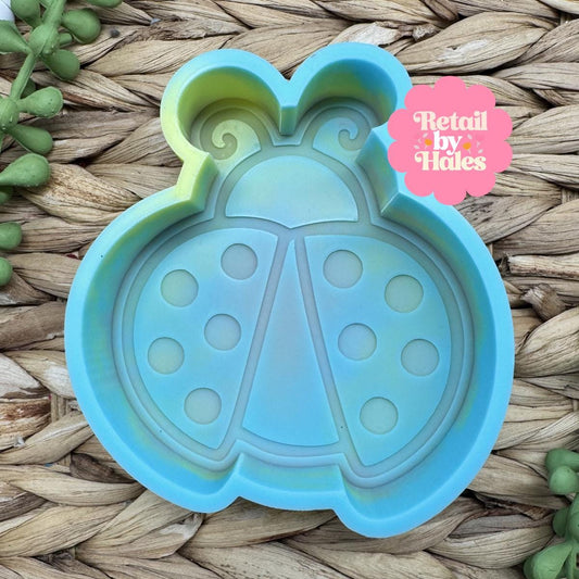 Ladybug Freshie Mold, bestselling freshie molds, summer silicone mold, summer freshie molds, flower ladybug freshie mold, cute freshie mold