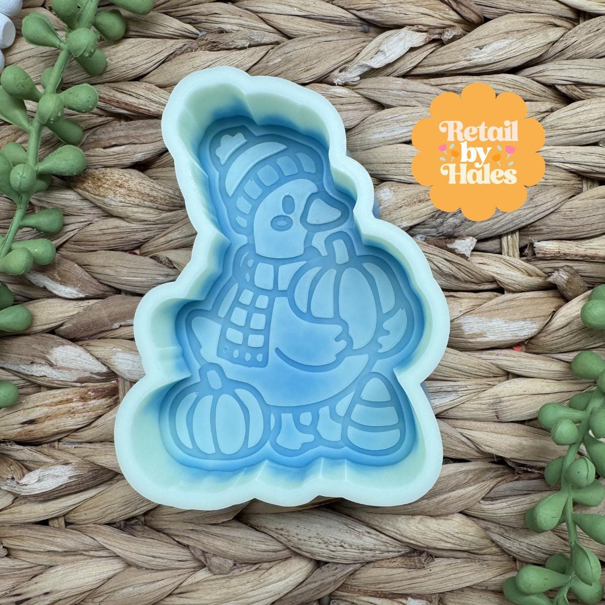Fall Goose Freshie Mold, Goose with Pumpkin Freshie Mold, Duck with Pumpkin Mold, cute chicken fall mold, goose in sweater freshie mold