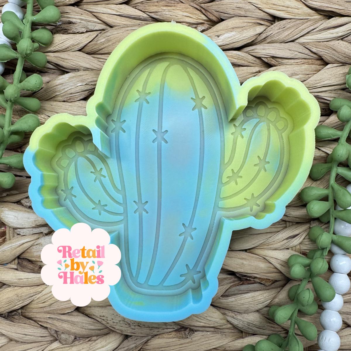 Cactus Freshie Mold, plant freshie molds, desert silicone mold, vent clip freshie mold set, cactus soap mold, cactus wax melt mold