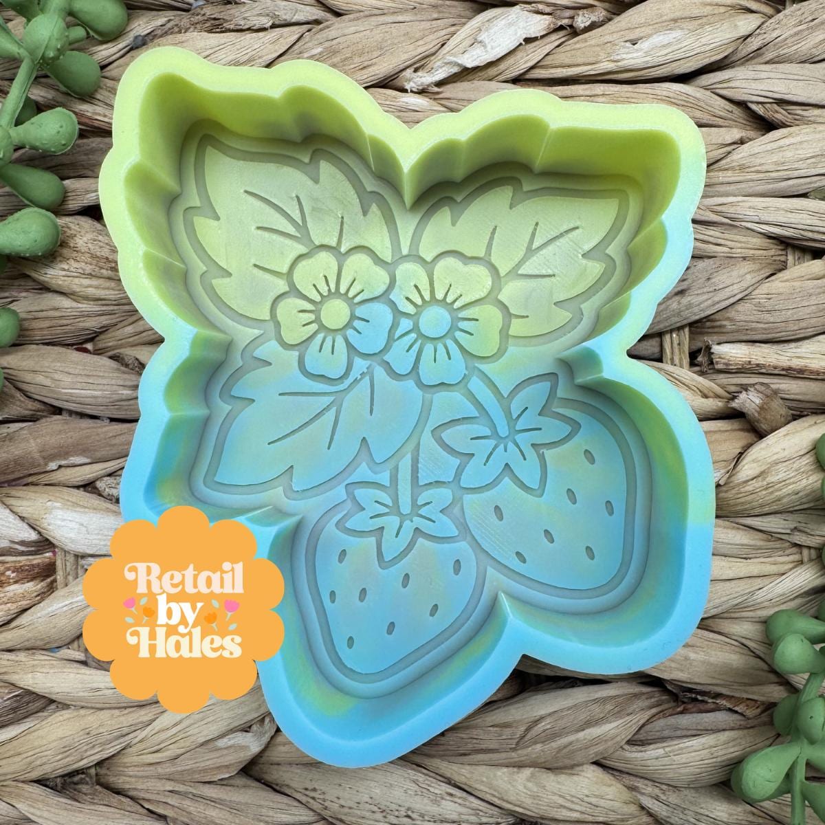 Strawberry Freshie Mold, valentine's day freshie mold, soap mold for summer, spring silicone mold, strawberry freshie mold, strawberry soap