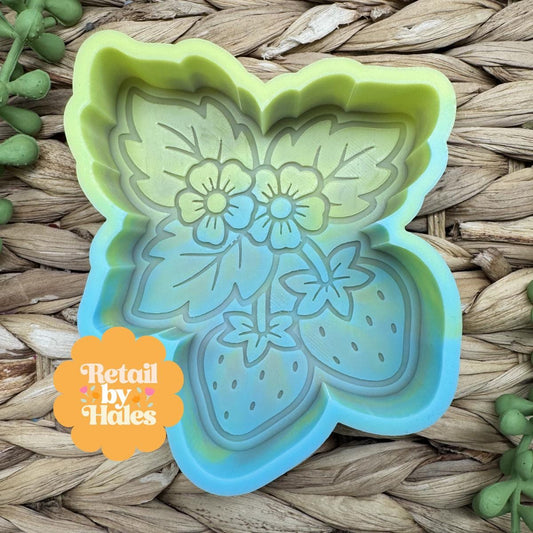 Strawberry Freshie Mold, valentine's day freshie mold, soap mold for summer, spring silicone mold, strawberry freshie mold, strawberry soap