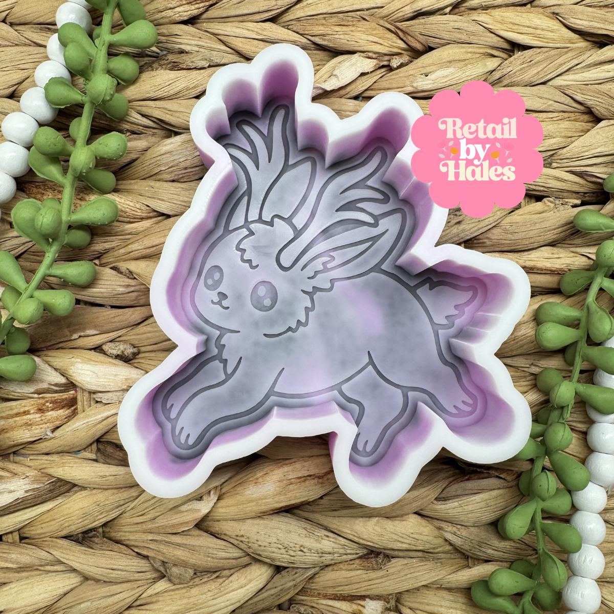 Jackalope Freshie Mold, Jackalope monster soap mold, Jackalope freshie mold, cryptid freshie molds, monster freshie mold