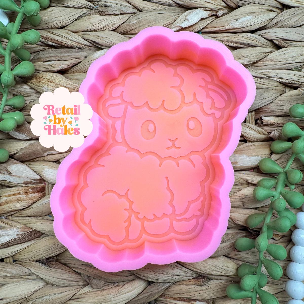 Sheep Freshie Mold, western freshie ideas, farm silicone mold, farm animal soap mold, cute freshie mold, simple freshie molds, lamb wax mold