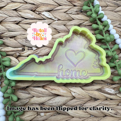 Virginia Freshie Mold, Home State Freshie Molds, USA Freshie Molds, Beginner Aroma Bead Molds, Virginia State Freshie Mold
