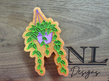 Hanging Plant Freshie Mold, freshie making supplies, plant freshie molds, desert silicone mold, succulent freshie design, high quality molds