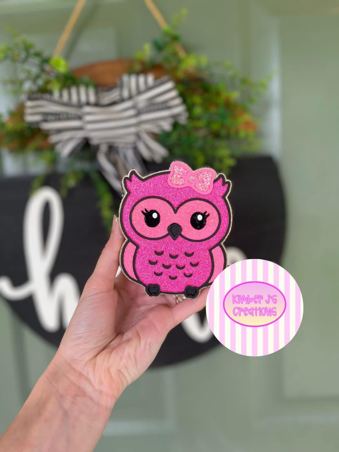 Owl Freshie Mold, Animal Freshie Mold for animal lovers, Owl bath bomb mold, for wax melts, Owl soap mold, Owl with bow freshie mold