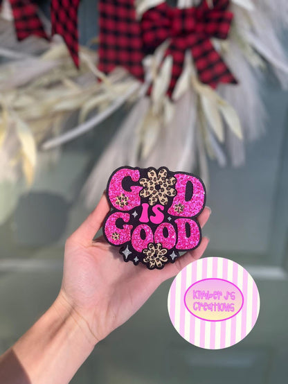 God is Good Freshie Silicone Mold, aroma bead molds, freshie making supplies, popular cardstock freshie molds, best selling freshies