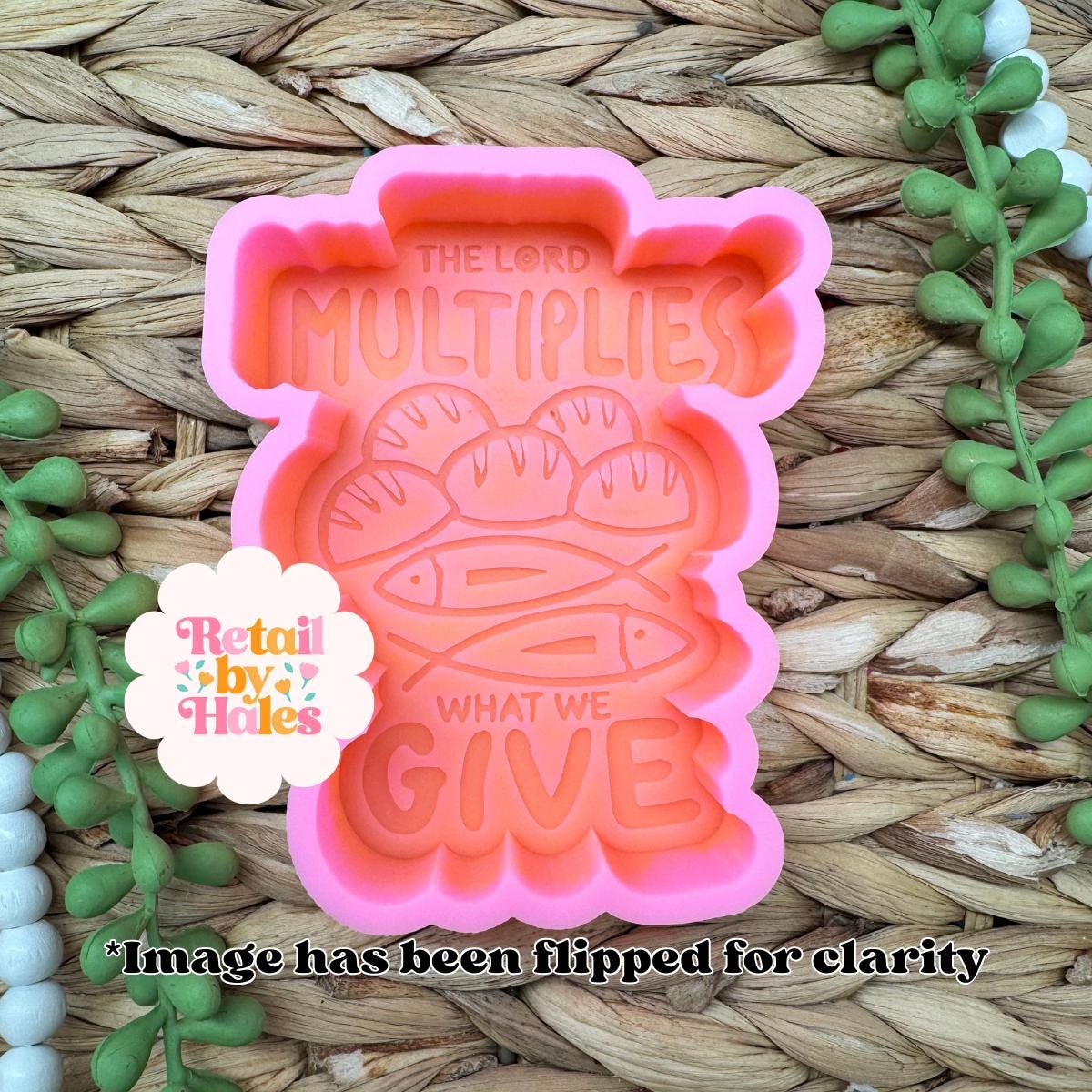 The Lord Multiplies What We Give Freshie Mold, popular freshie molds, faith freshie mold, God freshie mold, christian freshie mold
