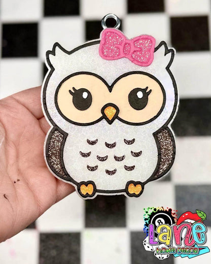 Owl Freshie Mold, Animal Freshie Mold for animal lovers, Owl bath bomb mold, for wax melts, Owl soap mold, Owl with bow freshie mold