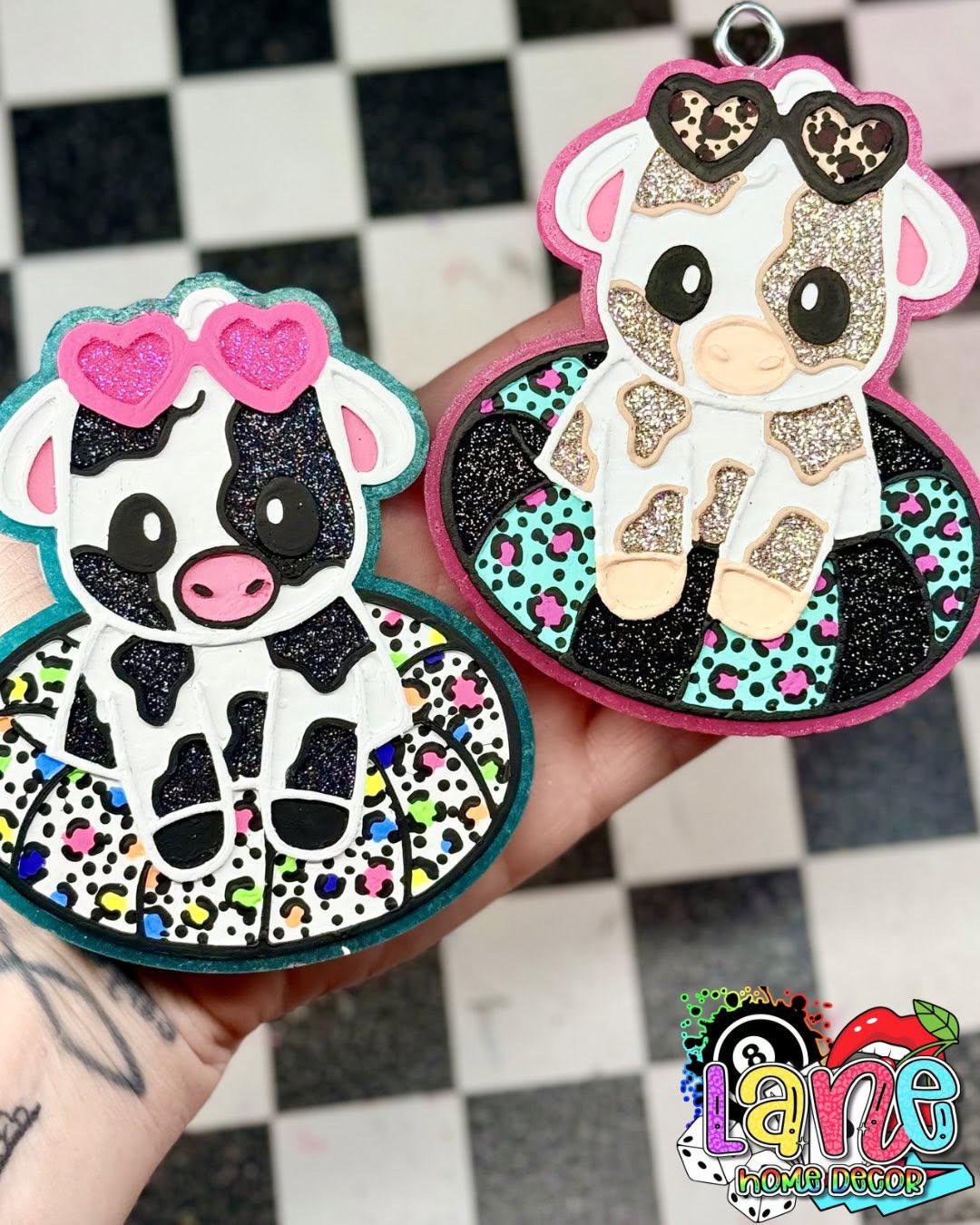 Floaty Cow Freshie Mold, western freshie molds, pool cow freshie, summer cow freshie mold, floatie freshie molds, swimming cow freshie mold