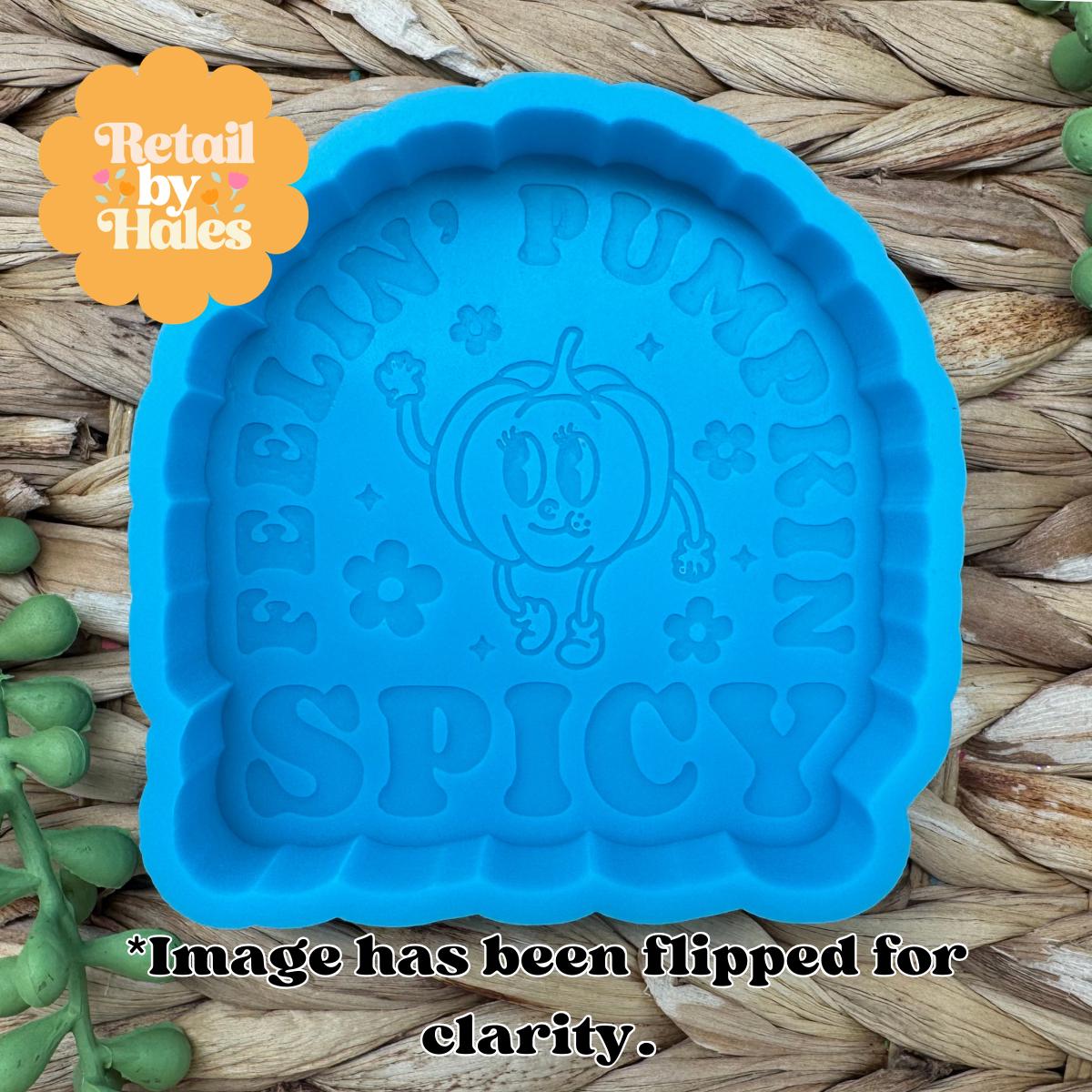 Feeling Pumpkin Spicy Mold, Fall Freshie Mold, Pumpkin Spice Silicone Mold, Autumn molds, Bestselling Fall Freshie Molds, Popular Fall Mold