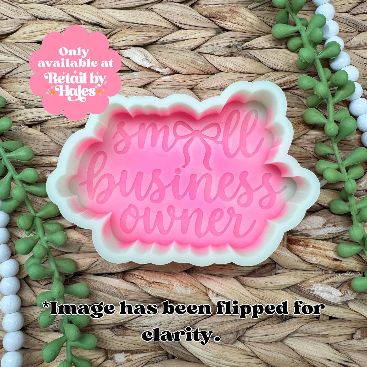 Small Business Owner Freshie Mold, girl boss freshie mold, small business freshie mold, bow freshie mold, small business soap mold