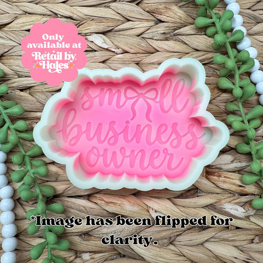Small Business Owner Freshie Mold, girl boss freshie mold, small business freshie mold, bow freshie mold, small business soap mold