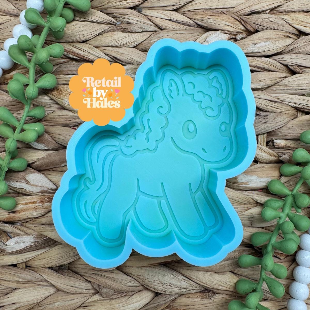 Horse Freshie Mold, Handmade Silicone Car Freshie Mold, Pony Equestrian Mold, Wax Melt, Soap, Concrete & Plaster Mold