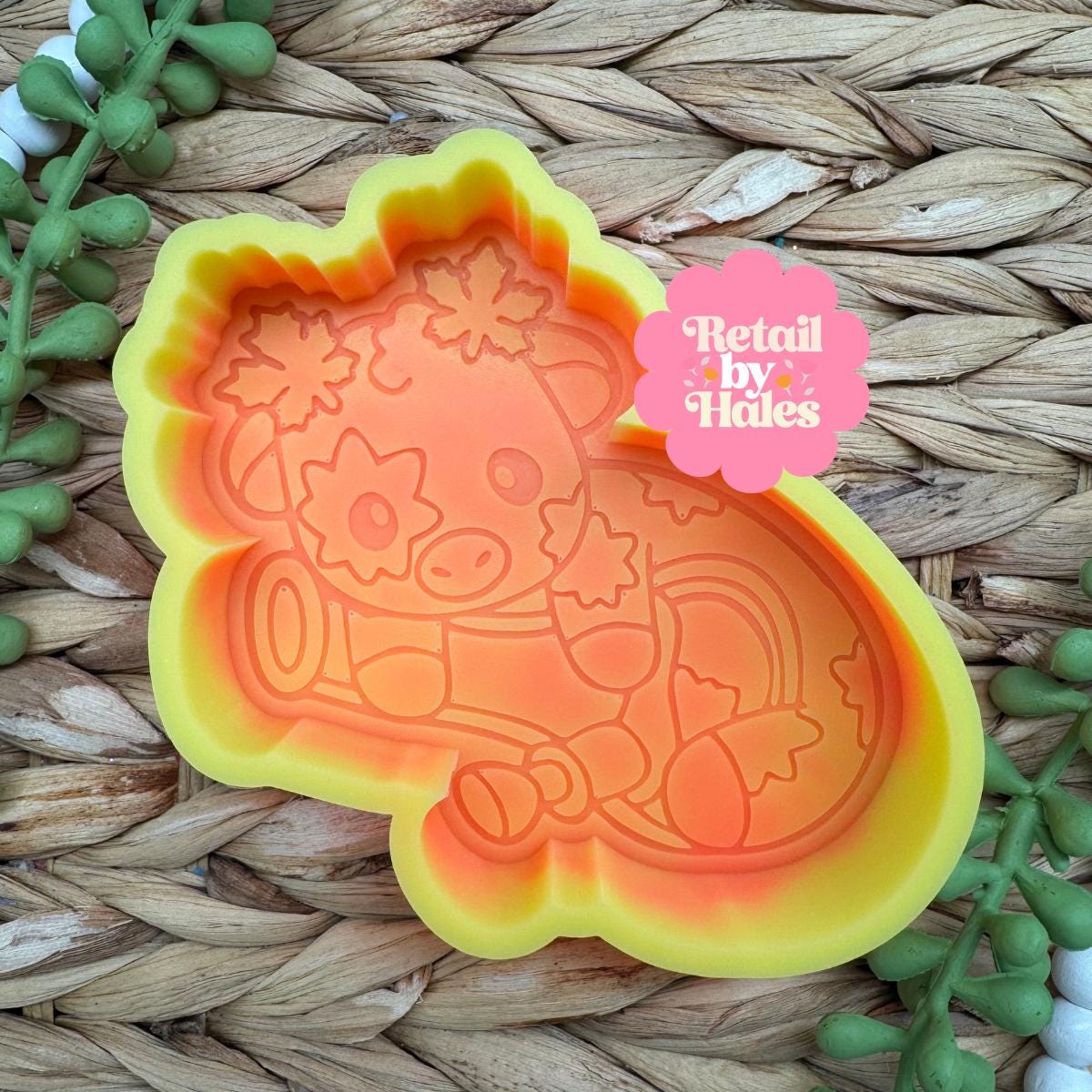 Bong Cow Freshie Mold Weed Cow Silicone Car Freshie Mold 420 Cow Mold Wax Melt Soap Concrete Plaster Mold