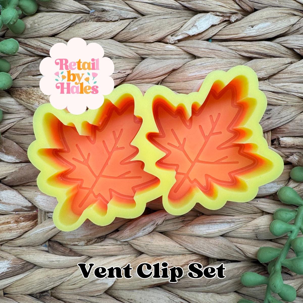 Leaf Vent Clip Freshie Mold Set Maple Leaf Silicone Mold Mini Car Freshie Mold Fall Freshie Supplies