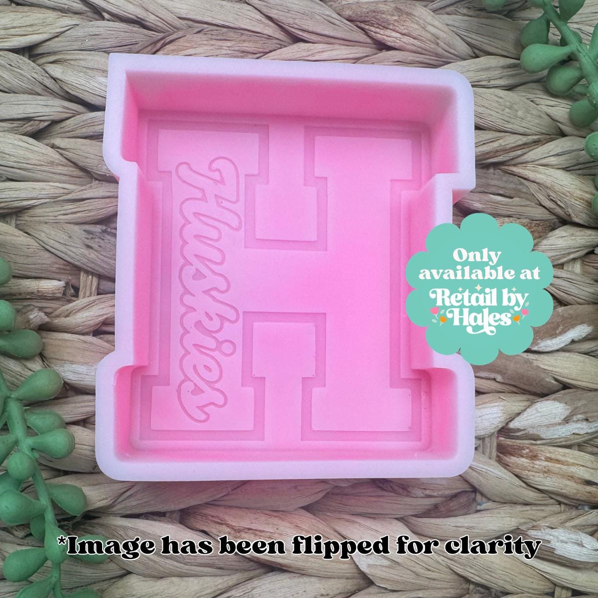 Huskies Freshie Mold Varsity H Silicone Car Freshie Mold School Spirit Mascot Mold Wax Melt Soap Concrete Plaster Mold