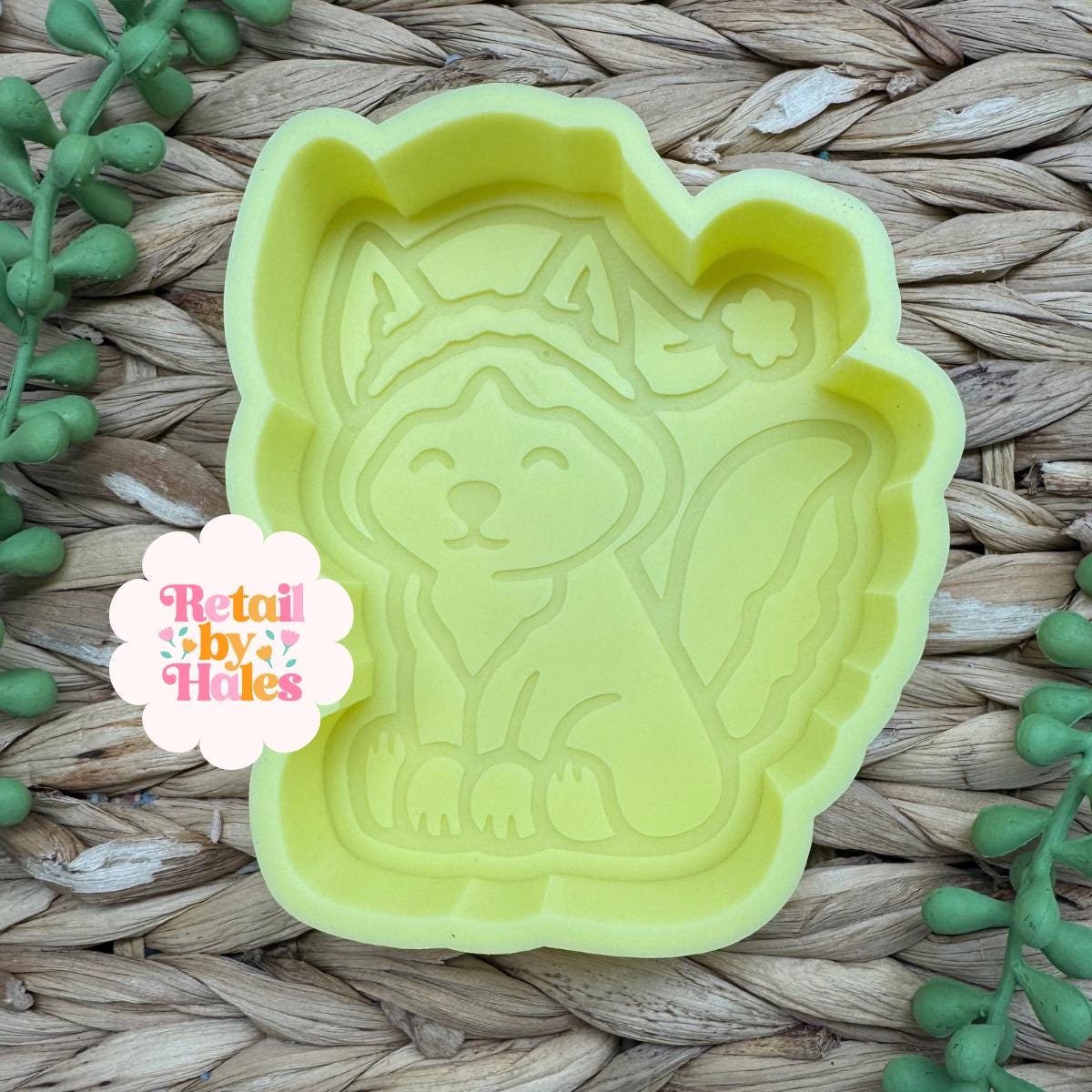 Christmas Husky Freshie Mold Santa Husky Silicone Mold Cute Dog Freshie Mold Winter Puppy Wax Melt Soap Mold