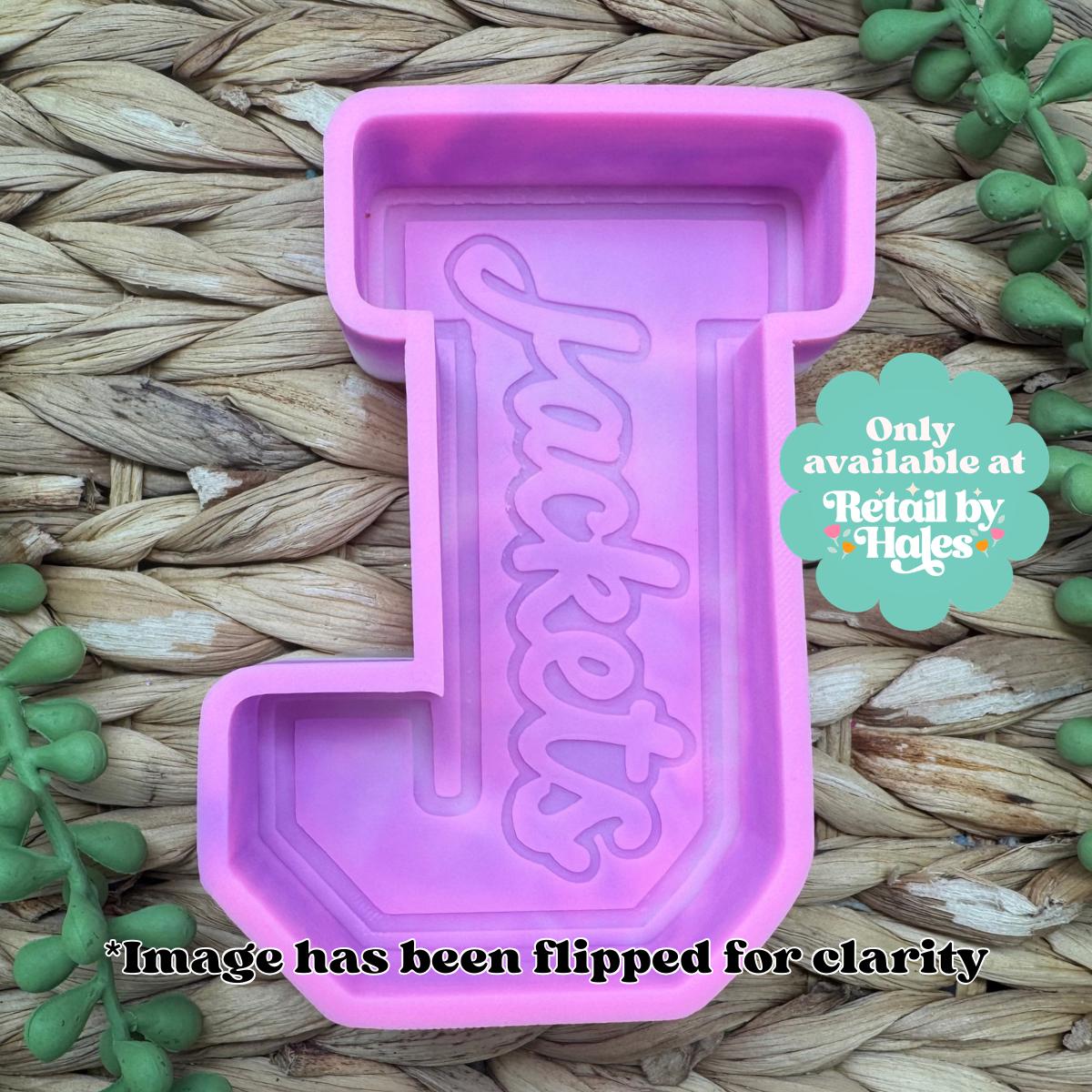 Jackets Freshie Mold Varsity J Silicone Car Freshie Mold School Spirit Mascot Mold Wax Melt Soap Concrete Plaster Mold