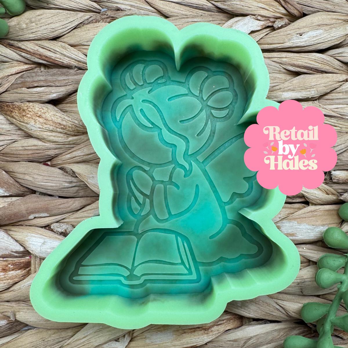 Bible Angel Freshie Mold Christian Angel Silicone Car Freshie Mold Religious Mold Bible Reader Wax Melt Soap Concrete Plaster Mold