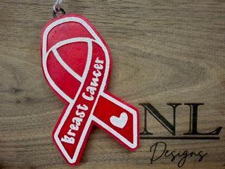 Breast Cancer Awareness Ribbon Insert Freshie Mold
