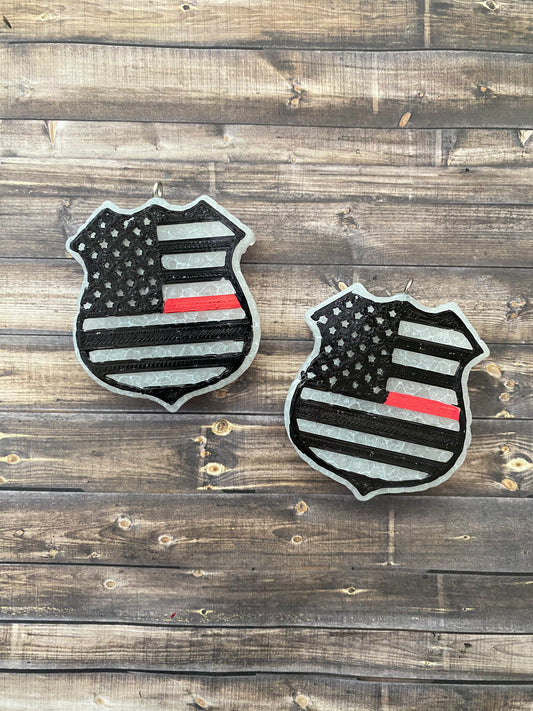 Thin Red Line Badge Vent Clip Freshie