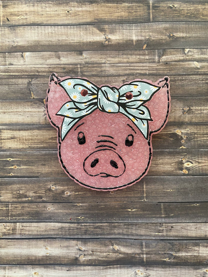 Pig with Bow Freshie