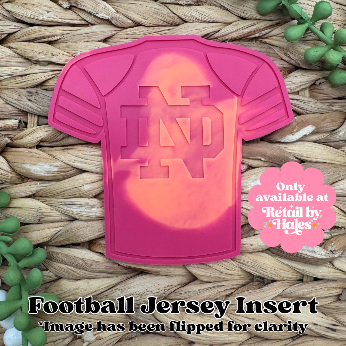 Notre Dame Football Jersey Insert Freshie Mold