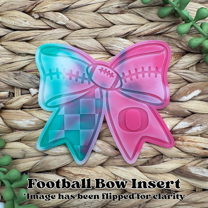 Oregon Ducks Football Bow Insert Freshie Mold