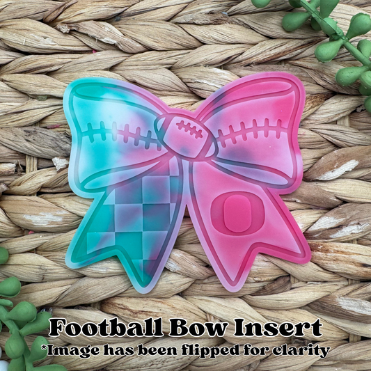 Oregon Ducks Football Bow Insert Freshie Mold