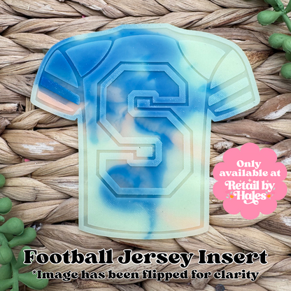 S Varsity Letter Football Jersey Insert Freshie Mold