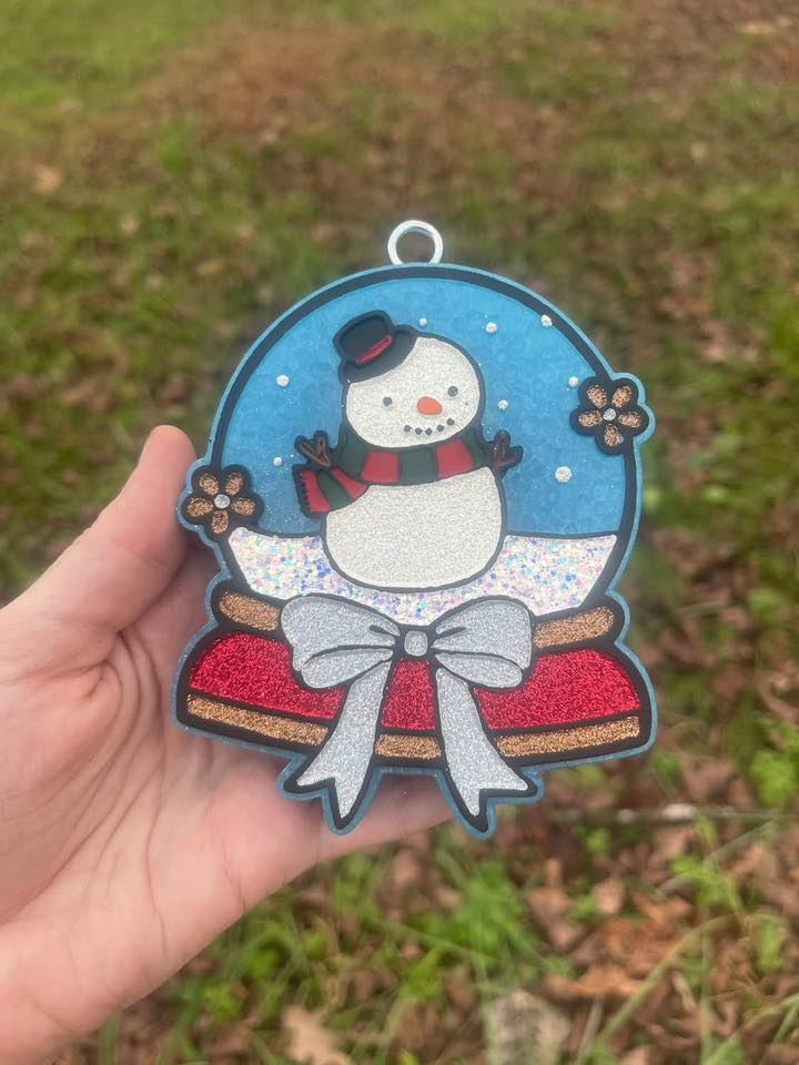 Snowman Snowglobe Insert Mold