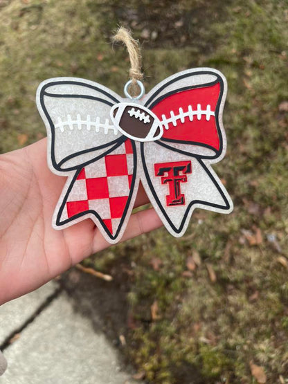 Texas Tech Football Bow Insert Freshie Mold