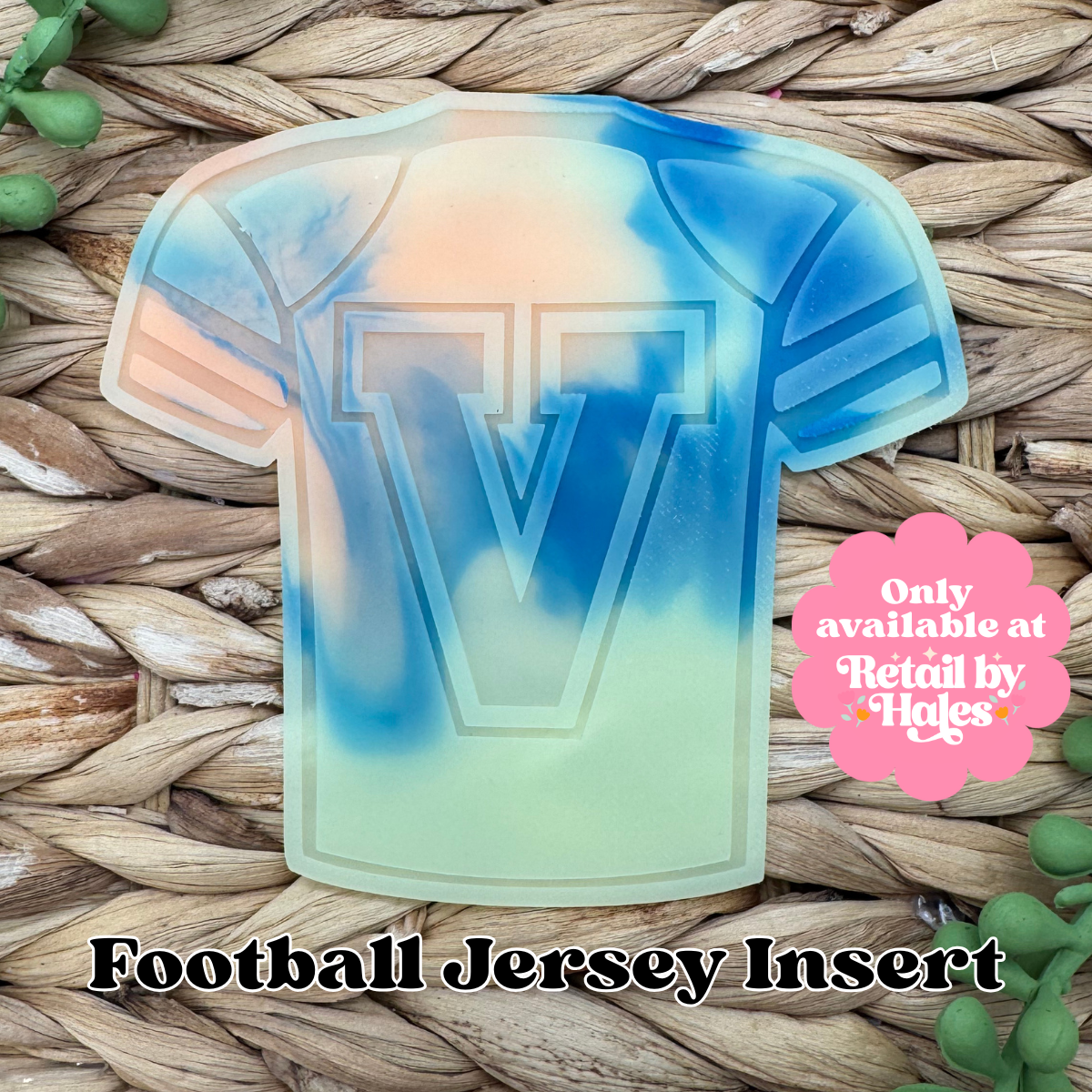 V Varsity Letter Football Jersey Insert Freshie Mold