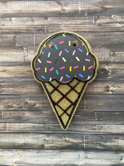 Patterned Ice Cream Cone Freshie