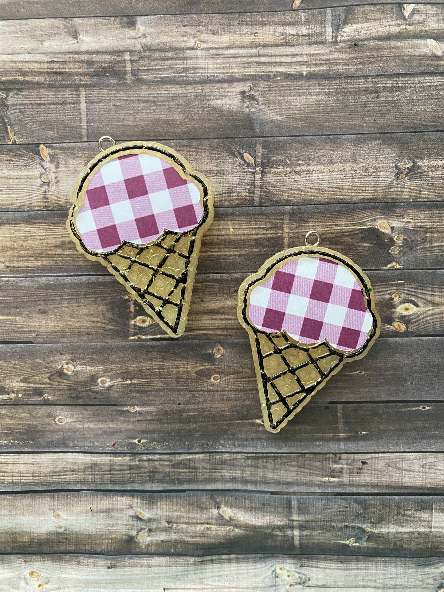 Patterned Ice Cream Vent Clip Freshie