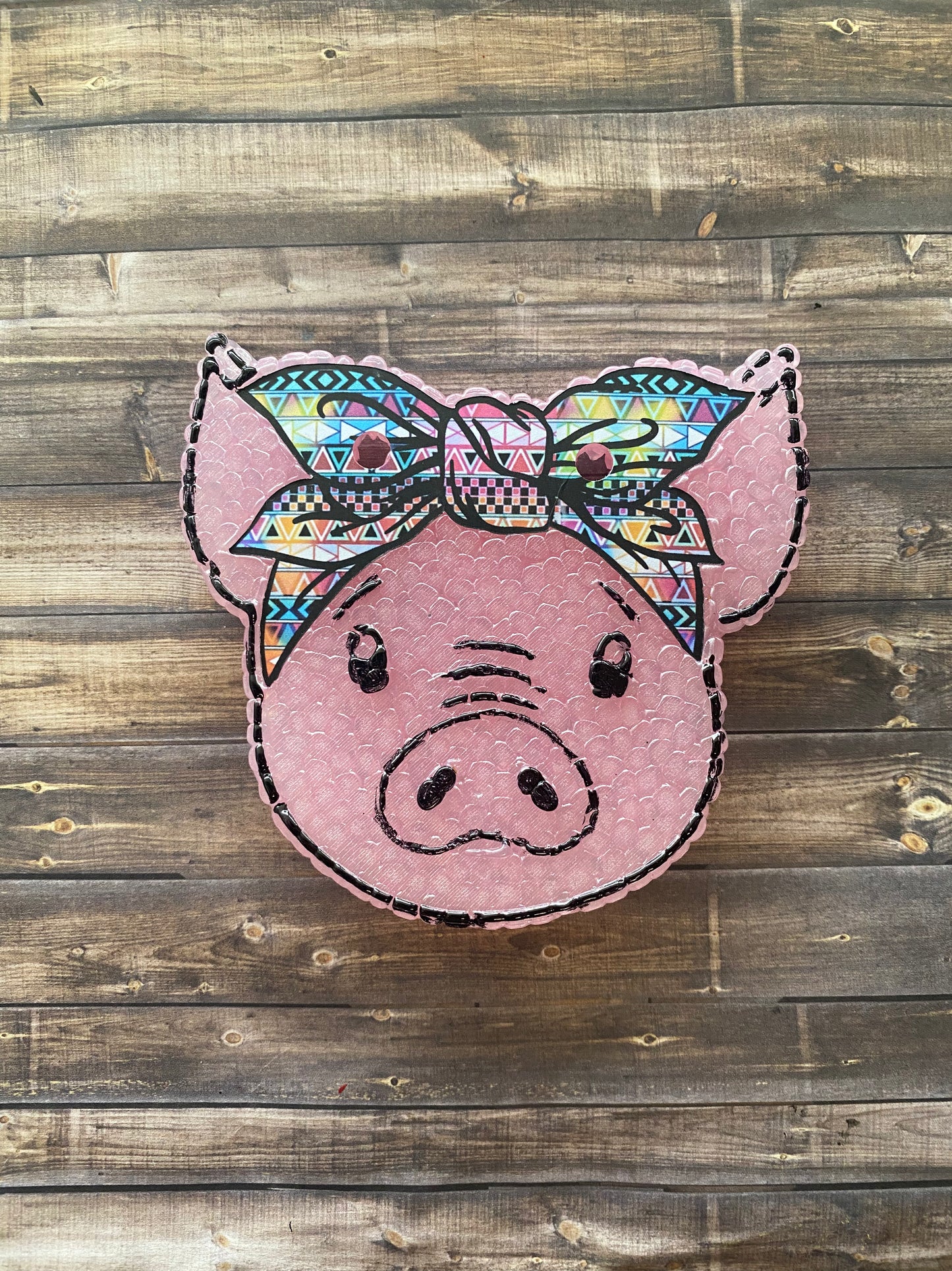 Pig with Bow Freshie