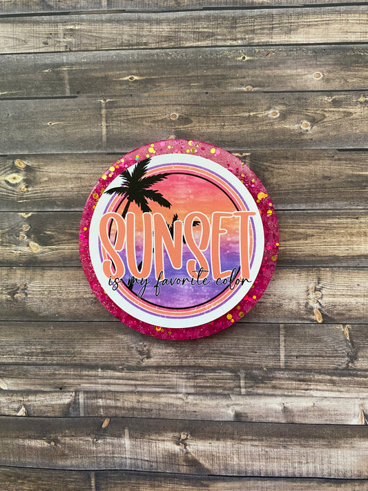 Sunset is My Favorite Color Beach Freshie