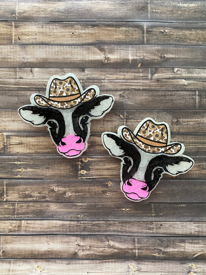 Cows with Cowboy Hat Vent Clip Freshie