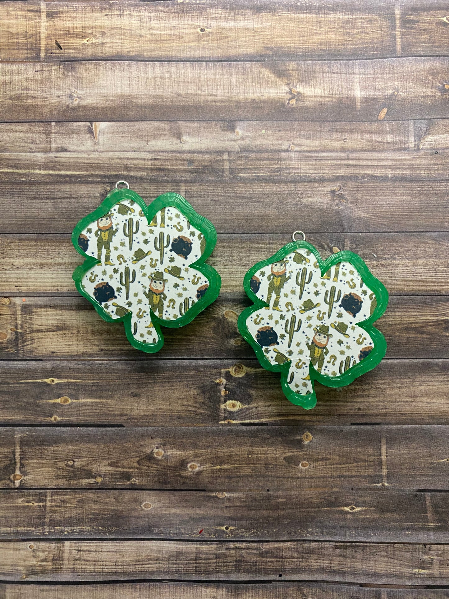 Patterned St. Patrick Vent Clip Freshie