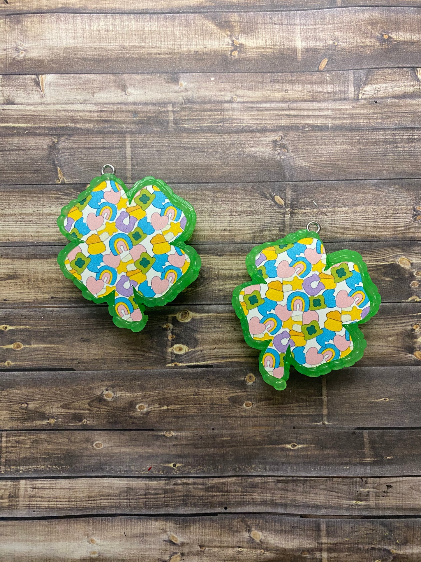 Patterned St. Patrick Vent Clip Freshie