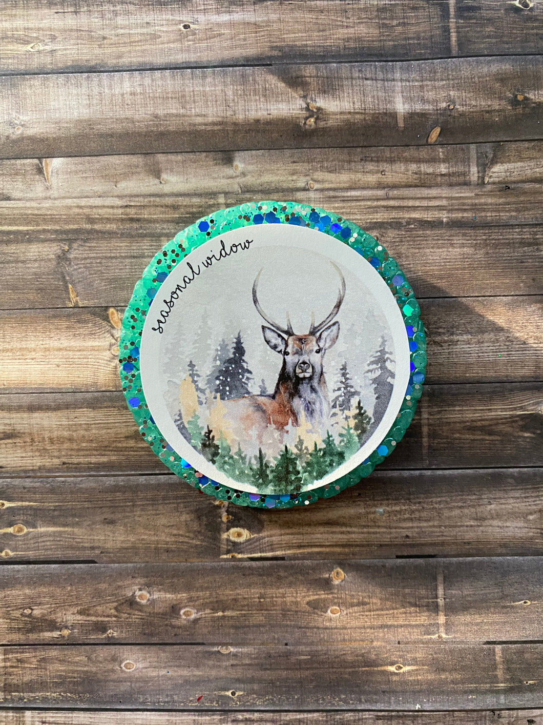 Seasonal Widow- Deer in Woods Freshie